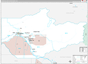Fairbanks North Star Wall Map Premium Style